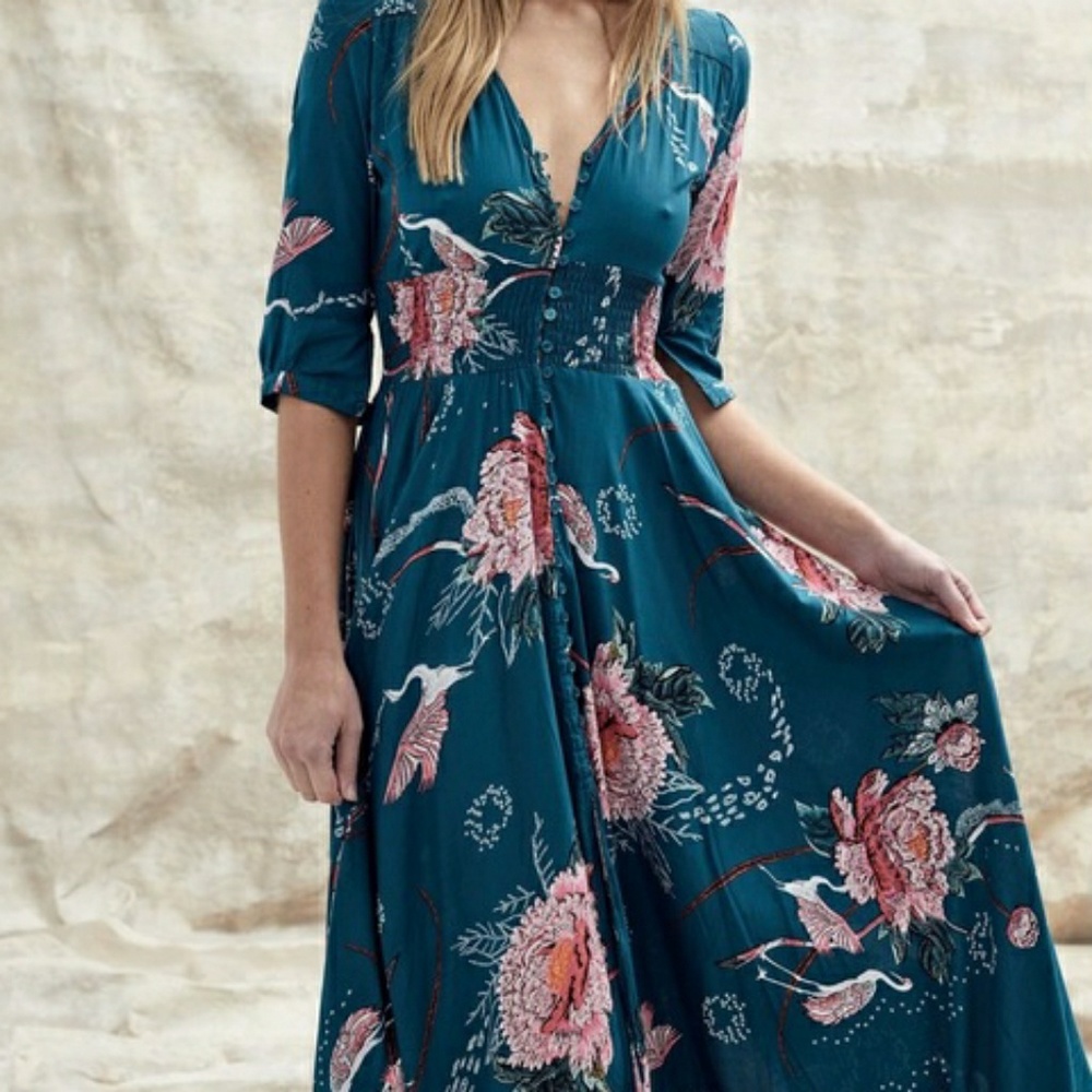 Beautiful Boho Spring Maxi Dress